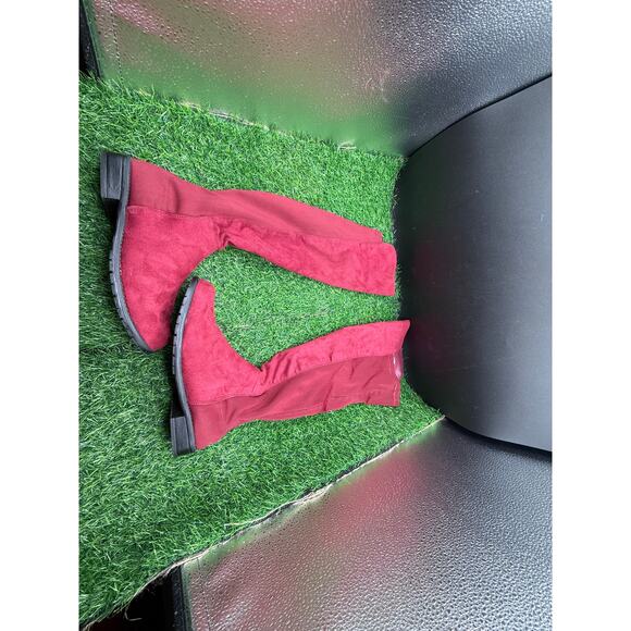 Rouge- Burgundy - Knee High Boots-Size 6.5 W - Picture 3 of 9